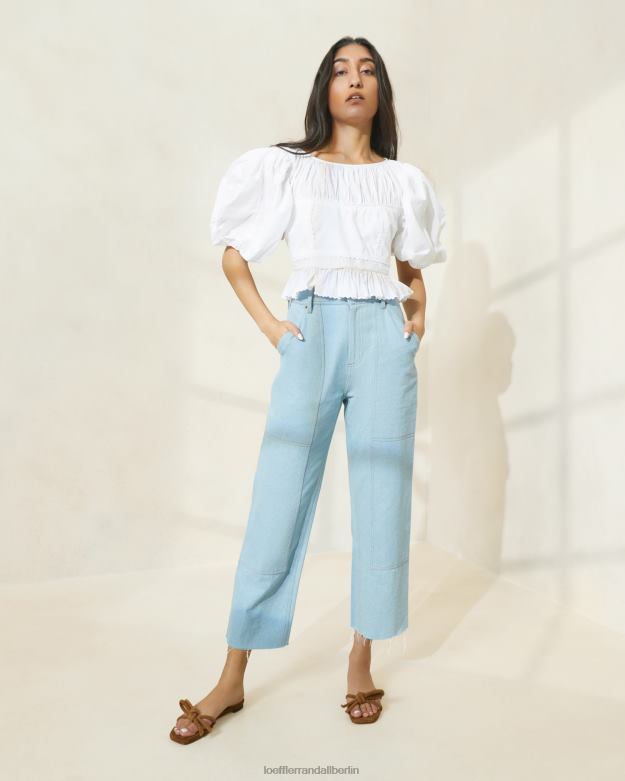 Loeffler Randall Frauen Roy Carpenter Hose RHV8H216 leichter Denim Kleidung