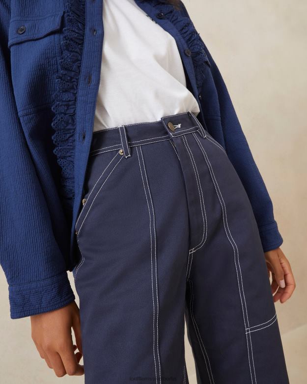 Loeffler Randall Frauen Roy Carpenter Hose RHV8H221 Marine Kleidung