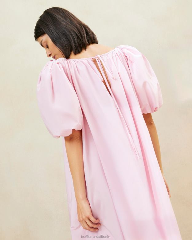 Loeffler Randall Frauen Mimi rosafarbenes, übergroßes Kleid mit Puffärmeln RHV8H183 zartes Rosa Kleidung