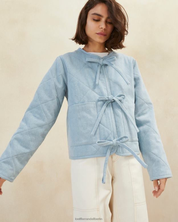 Loeffler Randall Frauen Emmett Barn Jacke RHV8H258 leichter Denim Kleidung