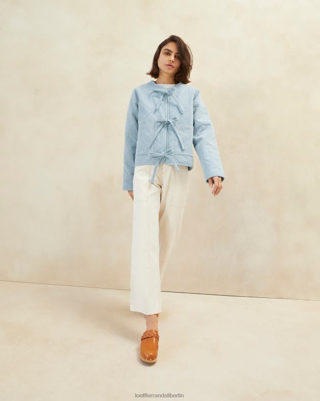 Loeffler Randall Frauen Emmett Barn Jacke RHV8H258 leichter Denim Kleidung