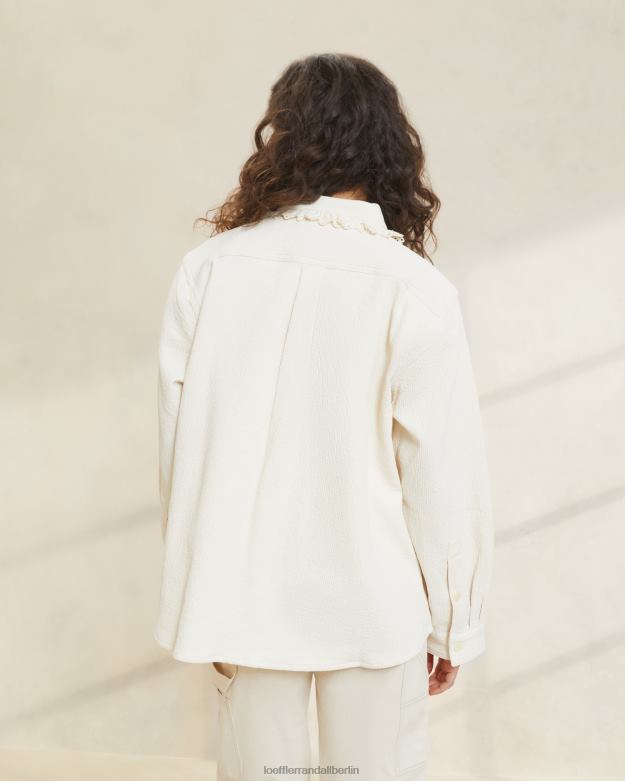 Loeffler Randall Frauen Zeke-Ösen-Arbeitsmantel RHV8H260 naturfarben Kleidung
