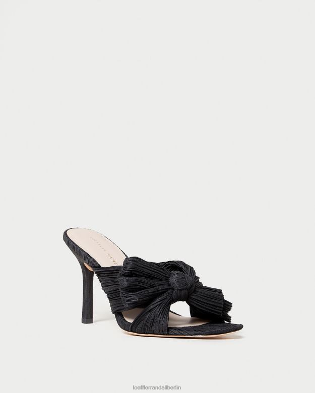 Loeffler Randall Frauen Claudia plissierte Schleife-Mule RHV8H60 Schwarz Schuhe