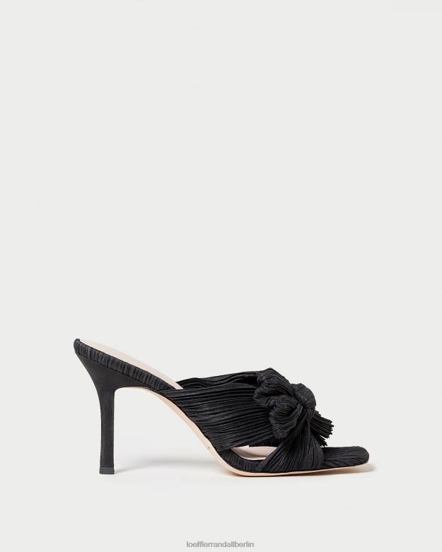 Loeffler Randall Frauen Claudia plissierte Schleife-Mule RHV8H60 Schwarz Schuhe