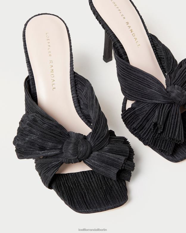 Loeffler Randall Frauen Claudia plissierte Schleife-Mule RHV8H60 Schwarz Schuhe