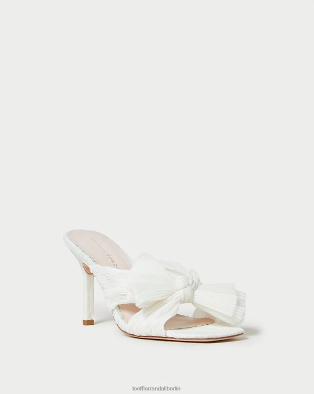 Loeffler Randall Frauen Claudia plissierte Schleife-Mule RHV8H73 Perle Schuhe
