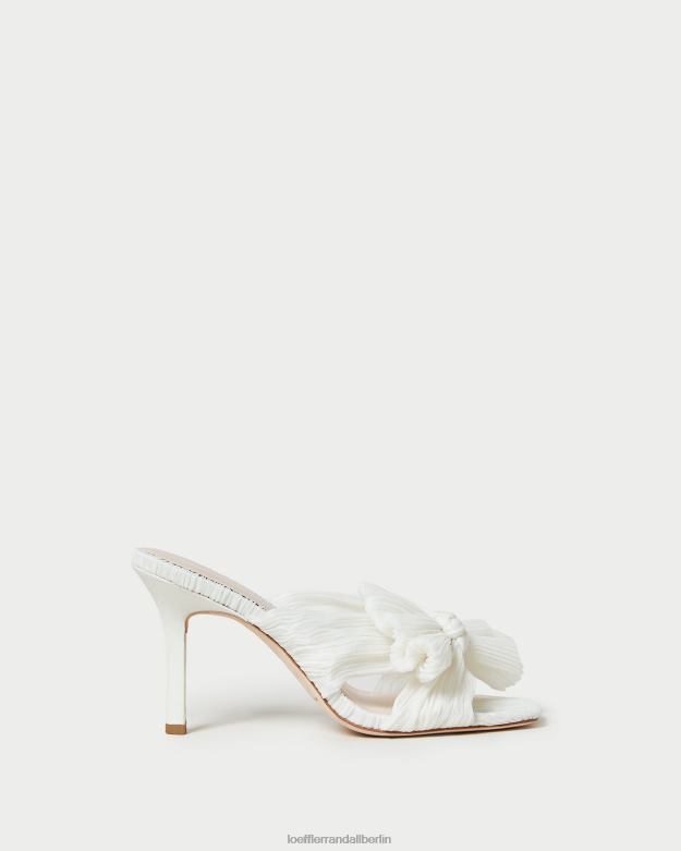 Loeffler Randall Frauen Claudia plissierte Schleife-Mule RHV8H73 Perle Schuhe