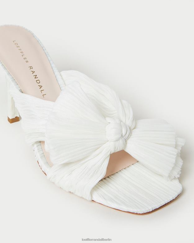 Loeffler Randall Frauen Claudia plissierte Schleife-Mule RHV8H73 Perle Schuhe