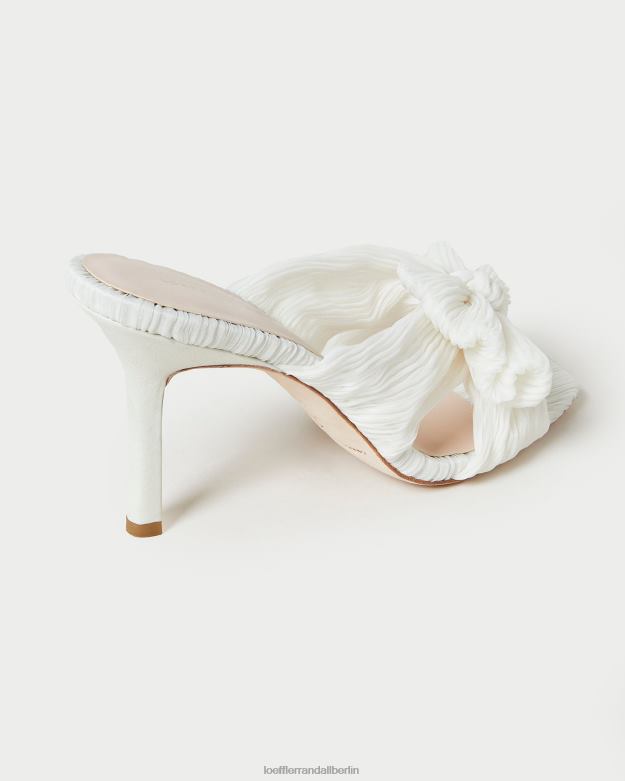 Loeffler Randall Frauen Claudia plissierte Schleife-Mule RHV8H73 Perle Schuhe