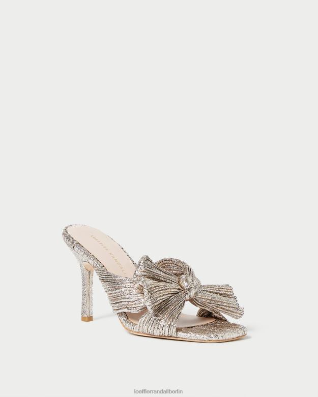 Loeffler Randall Frauen Claudia plissierte Schleife-Mule RHV8H94 Sekt Schuhe