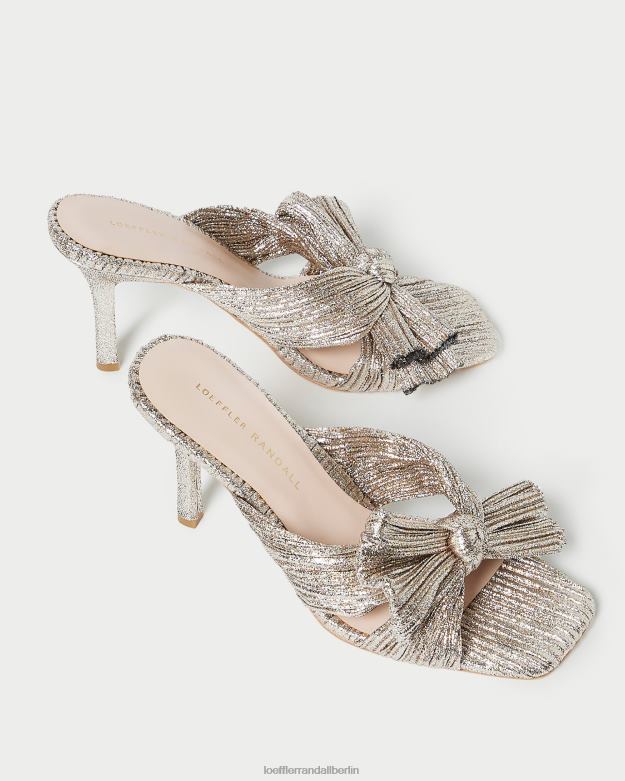 Loeffler Randall Frauen Claudia plissierte Schleife-Mule RHV8H94 Sekt Schuhe
