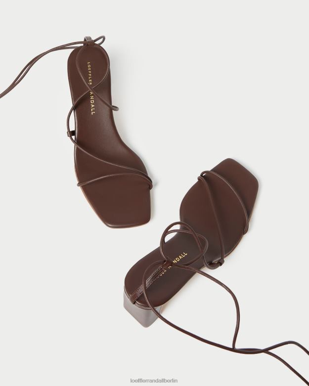 Loeffler Randall Frauen Cosette-Knöchelwickelabsatz RHV8H86 Schokolade Schuhe
