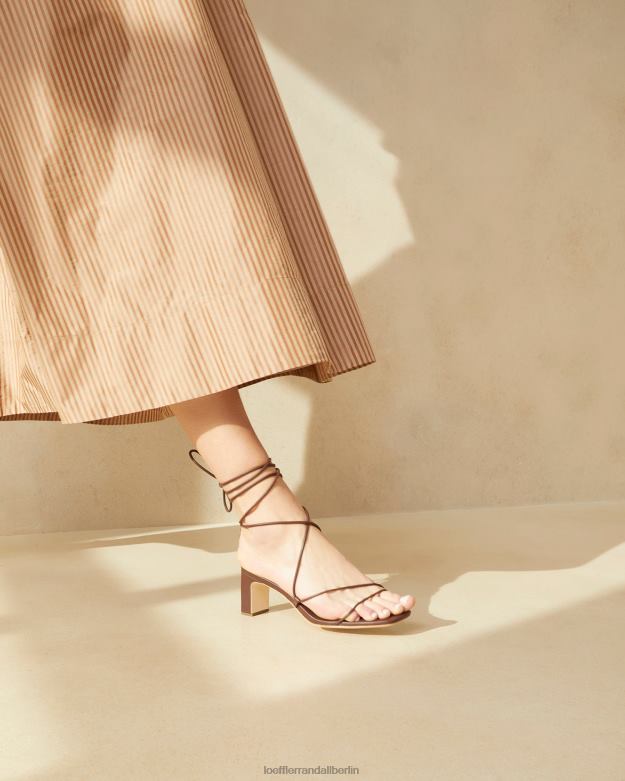 Loeffler Randall Frauen Cosette-Knöchelwickelabsatz RHV8H86 Schokolade Schuhe