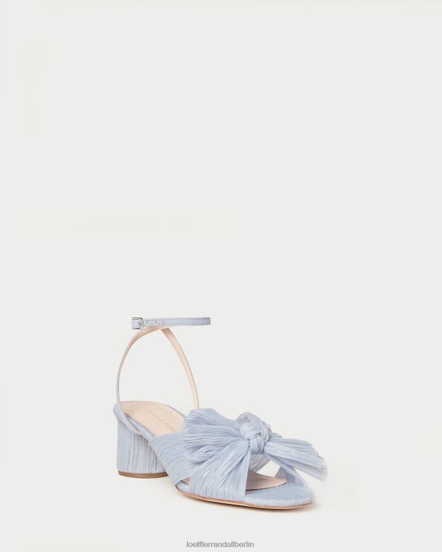 Loeffler Randall Frauen Dahlia-Faltenschleifenabsatz RHV8H4 Blau Schuhe