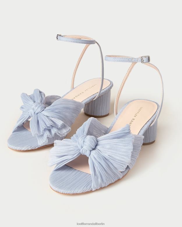 Loeffler Randall Frauen Dahlia-Faltenschleifenabsatz RHV8H4 Blau Schuhe