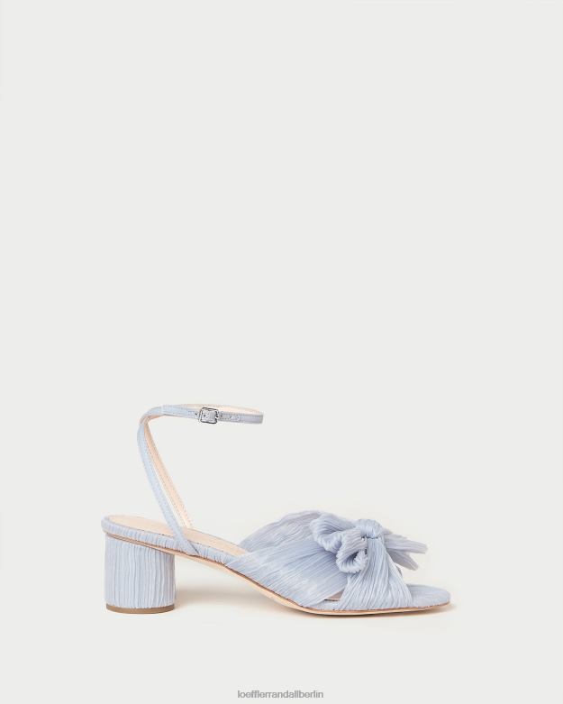 Loeffler Randall Frauen Dahlia-Faltenschleifenabsatz RHV8H4 Blau Schuhe