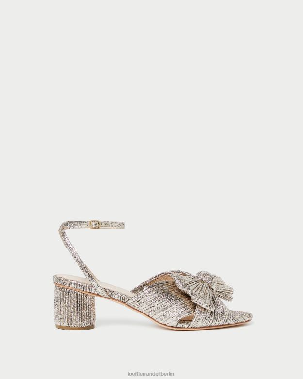 Loeffler Randall Frauen Dahlia-Faltenschleifenabsatz RHV8H53 Sekt Schuhe