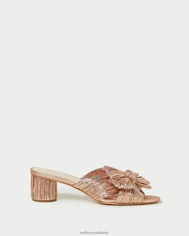 Loeffler Randall Frauen Emilia-Absatz mit plissierter Schleife RHV8H63 Düne Schuhe