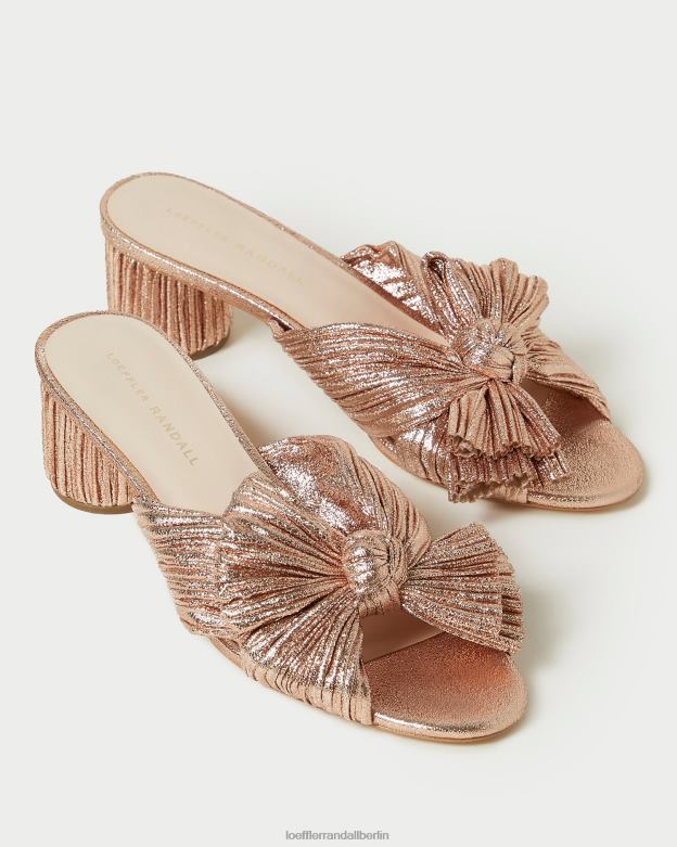 Loeffler Randall Frauen Emilia-Absatz mit plissierter Schleife RHV8H63 Düne Schuhe