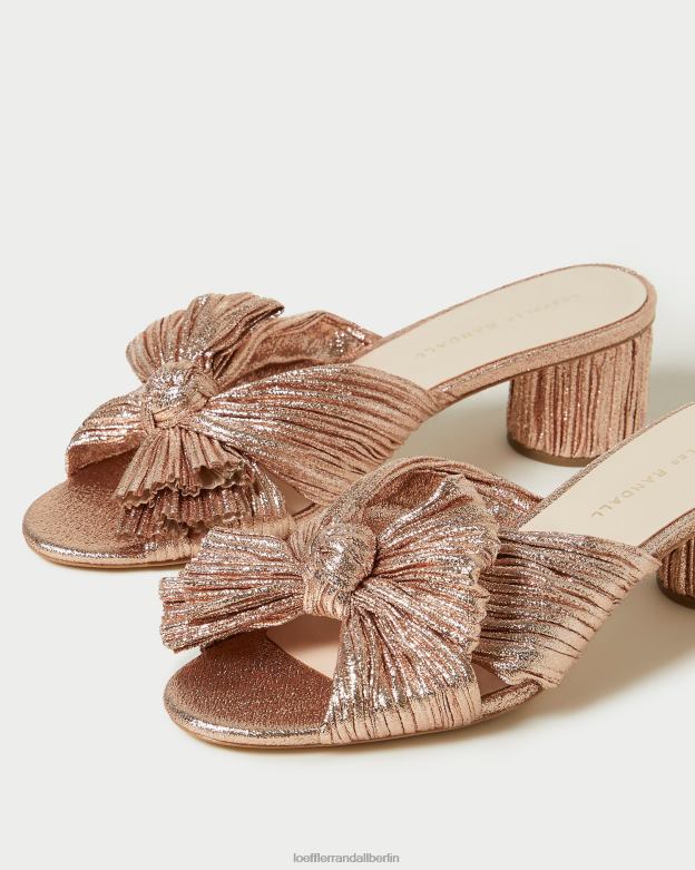 Loeffler Randall Frauen Emilia-Absatz mit plissierter Schleife RHV8H63 Düne Schuhe