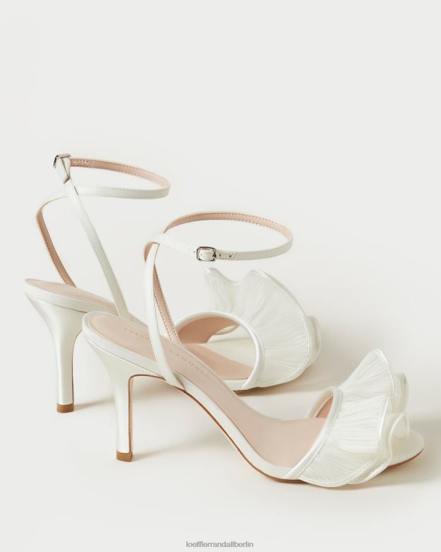 Loeffler Randall Frauen Estella-Sandale mit Rüschen und Absatz RHV8H42 Perle Schuhe