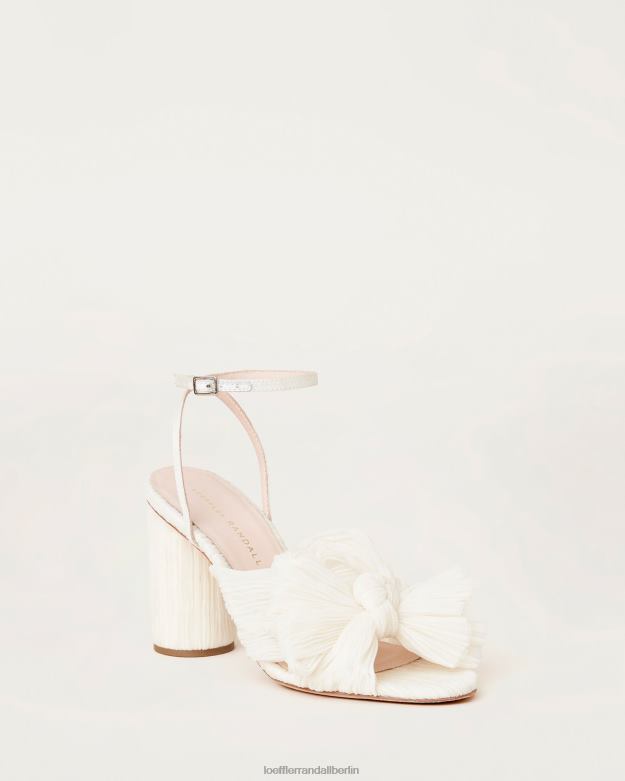Loeffler Randall Frauen Kamelien-Faltenschleifenabsatz RHV8H1 vegane Perle Schuhe
