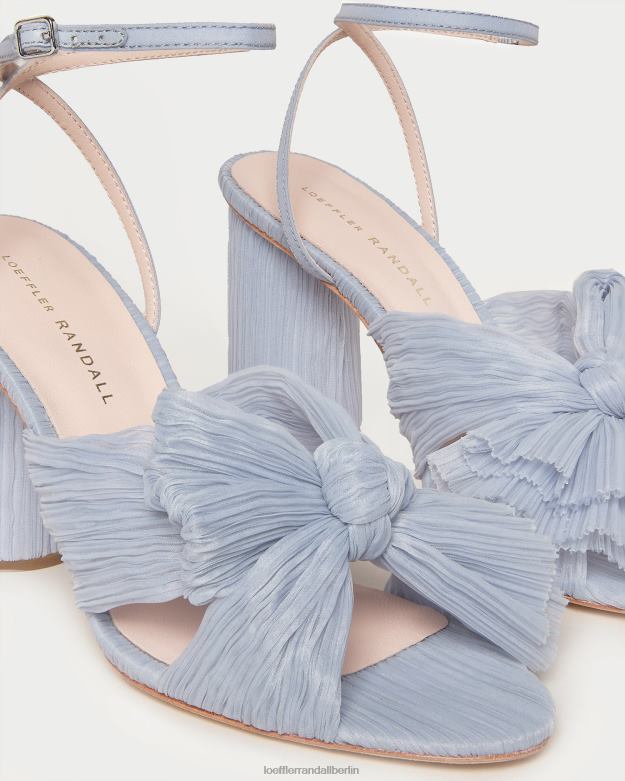 Loeffler Randall Frauen Kamelien-Faltenschleifenabsatz RHV8H7 Blau Schuhe