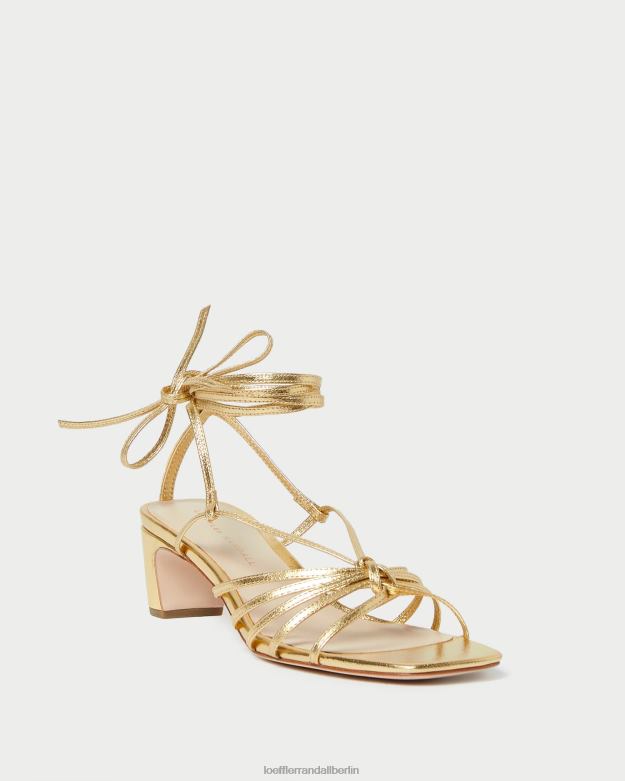 Loeffler Randall Frauen Lola-Knoten-Schnürschuh mit mittlerem Absatz RHV8H85 Gold Schuhe