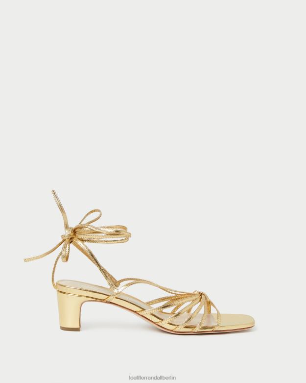 Loeffler Randall Frauen Lola-Knoten-Schnürschuh mit mittlerem Absatz RHV8H85 Gold Schuhe
