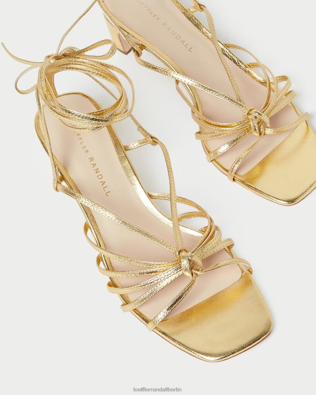Loeffler Randall Frauen Lola-Knoten-Schnürschuh mit mittlerem Absatz RHV8H85 Gold Schuhe