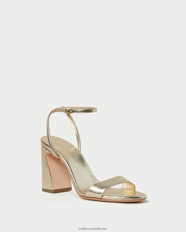 Loeffler Randall Frauen Malia-Sandale mit gebogenem Absatz RHV8H50 Sekt Schuhe