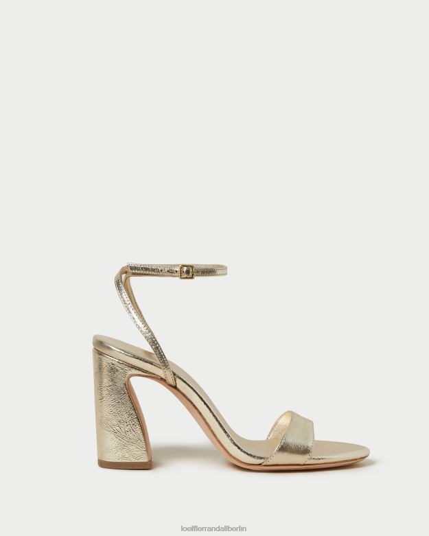 Loeffler Randall Frauen Malia-Sandale mit gebogenem Absatz RHV8H50 Sekt Schuhe