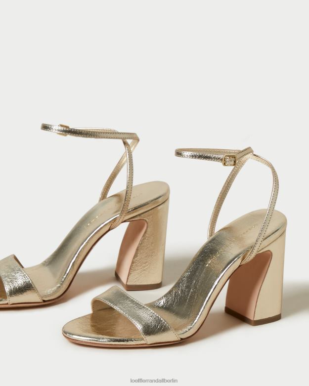 Loeffler Randall Frauen Malia-Sandale mit gebogenem Absatz RHV8H50 Sekt Schuhe