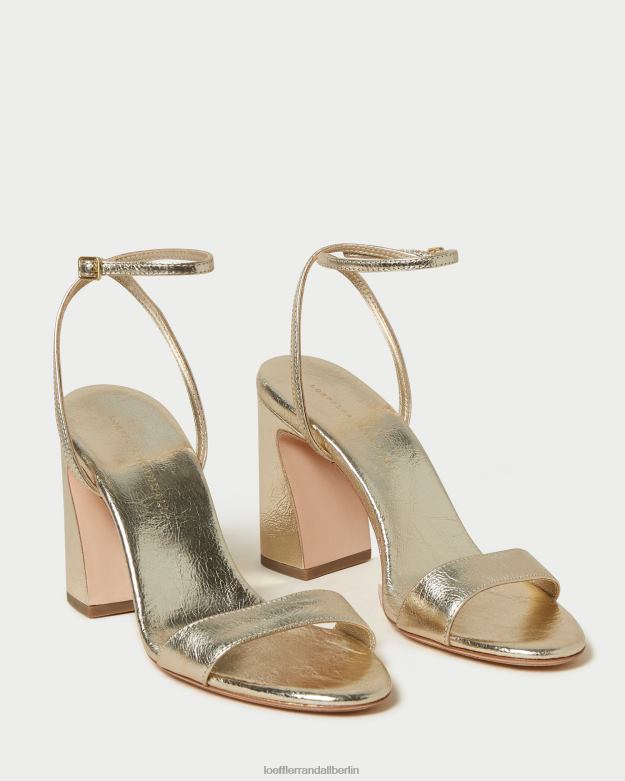 Loeffler Randall Frauen Malia-Sandale mit gebogenem Absatz RHV8H50 Sekt Schuhe