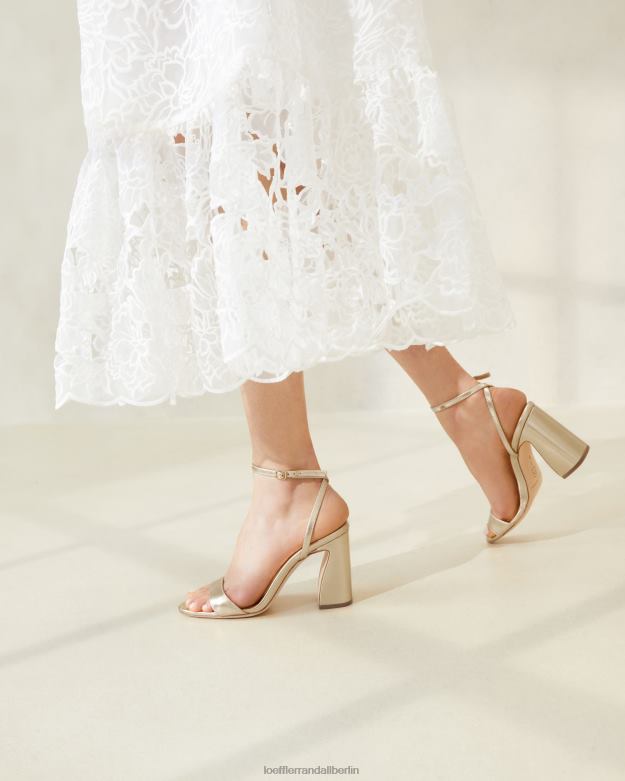 Loeffler Randall Frauen Malia-Sandale mit gebogenem Absatz RHV8H50 Sekt Schuhe