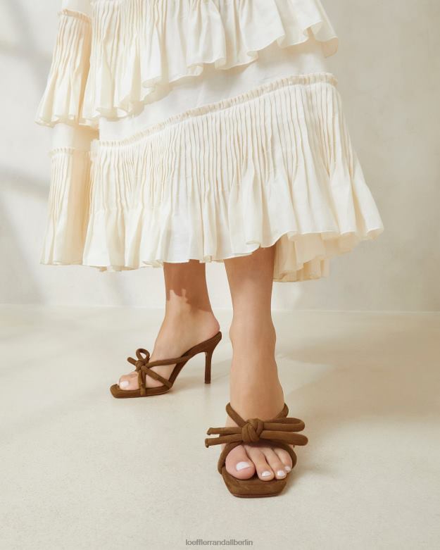 Loeffler Randall Frauen Margi-Schleifenabsatz RHV8H46 Kakao Schuhe