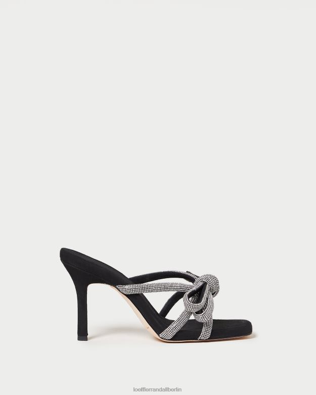 Loeffler Randall Frauen Margi Wildleder-Schleifenabsatz RHV8H71 Schwarz Schuhe
