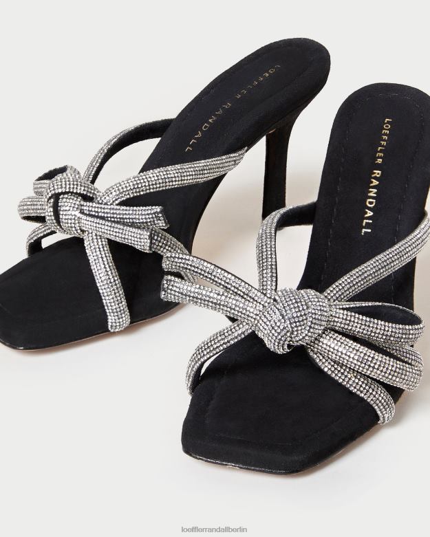 Loeffler Randall Frauen Margi Wildleder-Schleifenabsatz RHV8H71 Schwarz Schuhe