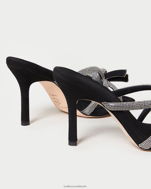 Loeffler Randall Frauen Margi Wildleder-Schleifenabsatz RHV8H71 Schwarz Schuhe