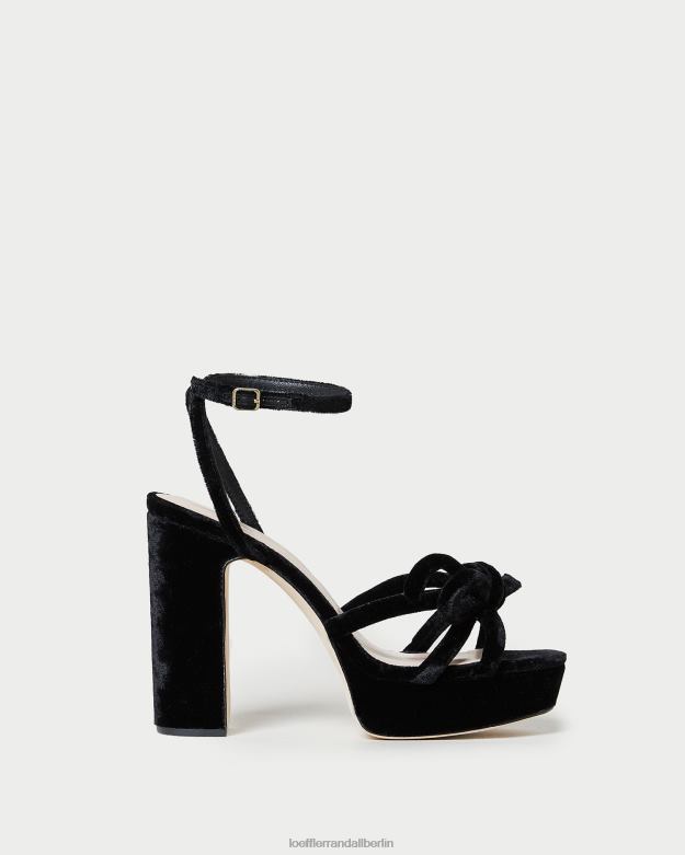 Loeffler Randall Frauen Melany Plateau-Schleifenabsatz RHV8H55 Schwarz Schuhe