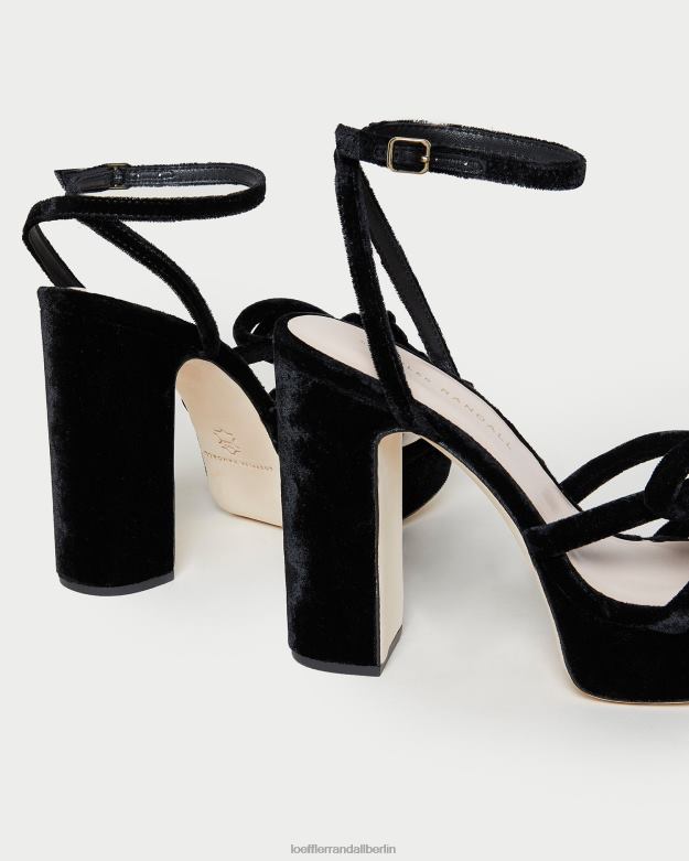 Loeffler Randall Frauen Melany Plateau-Schleifenabsatz RHV8H55 Schwarz Schuhe