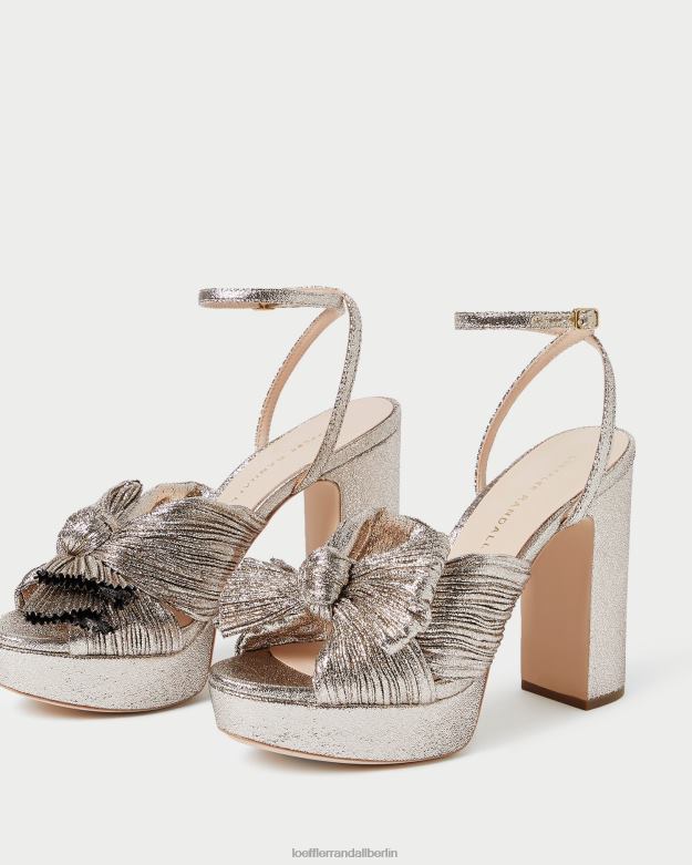 Loeffler Randall Frauen Natalia Plateau-Schleifenabsatz RHV8H68 Sekt Schuhe
