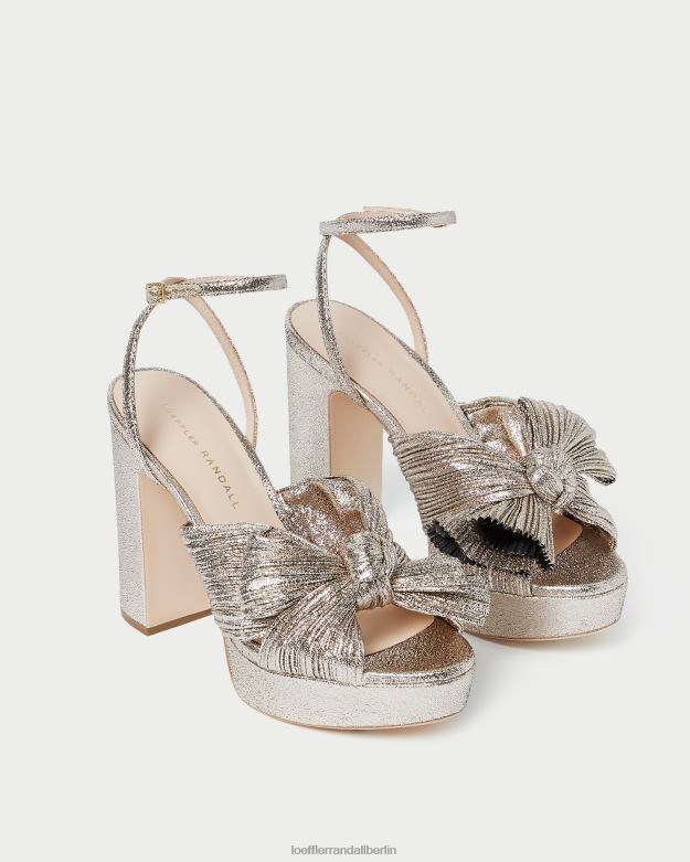 Loeffler Randall Frauen Natalia Plateau-Schleifenabsatz RHV8H68 Sekt Schuhe