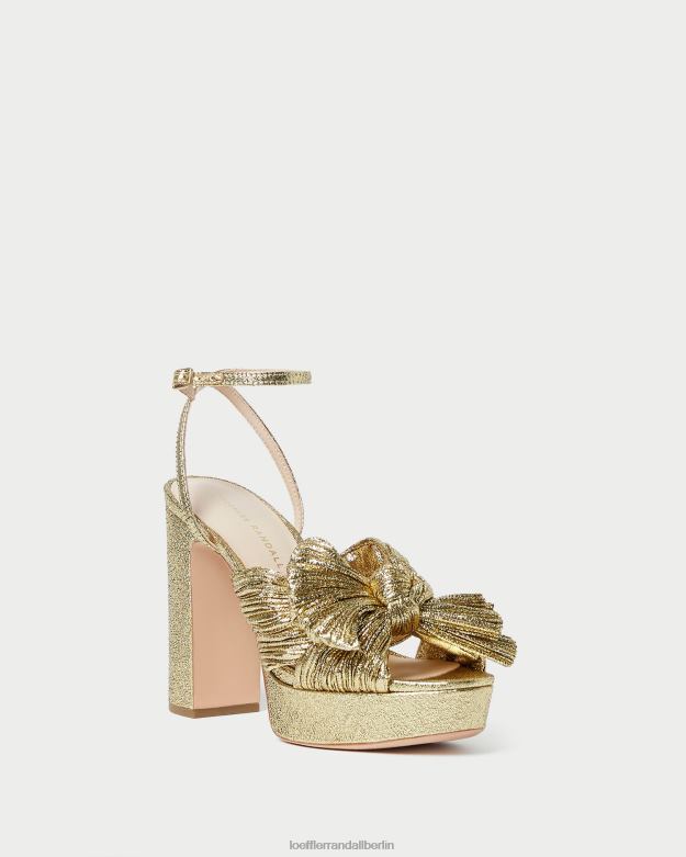 Loeffler Randall Frauen Natalia Plateau-Schleifenabsatz RHV8H89 oro Schuhe