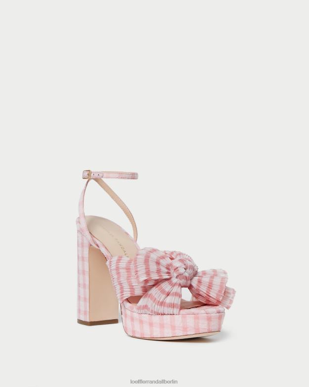 Loeffler Randall Frauen Natalia Schleifenabsatz RHV8H82 zartrosa Gingham Schuhe