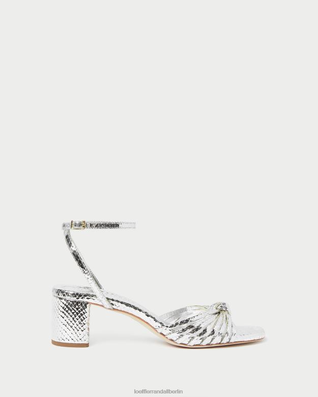 Loeffler Randall Frauen Olivia-Knoten in der Mitte des Absatzes RHV8H74 Silber Schuhe
