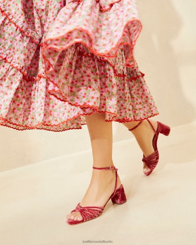 Loeffler Randall Frauen Olivia-Knoten in der Mitte des Absatzes RHV8H80 Teerose Schuhe