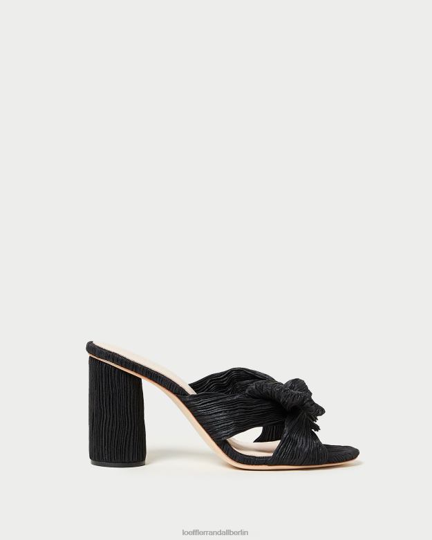 Loeffler Randall Frauen Penny-Faltenschleifenabsatz RHV8H43 Schwarz Schuhe