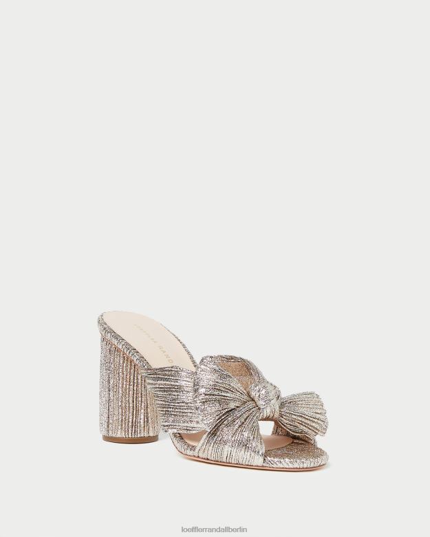 Loeffler Randall Frauen Penny-Faltenschleifenabsatz RHV8H69 Sekt Schuhe