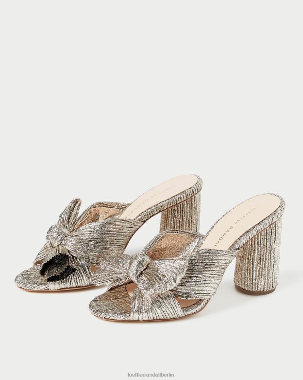 Loeffler Randall Frauen Penny-Faltenschleifenabsatz RHV8H69 Sekt Schuhe